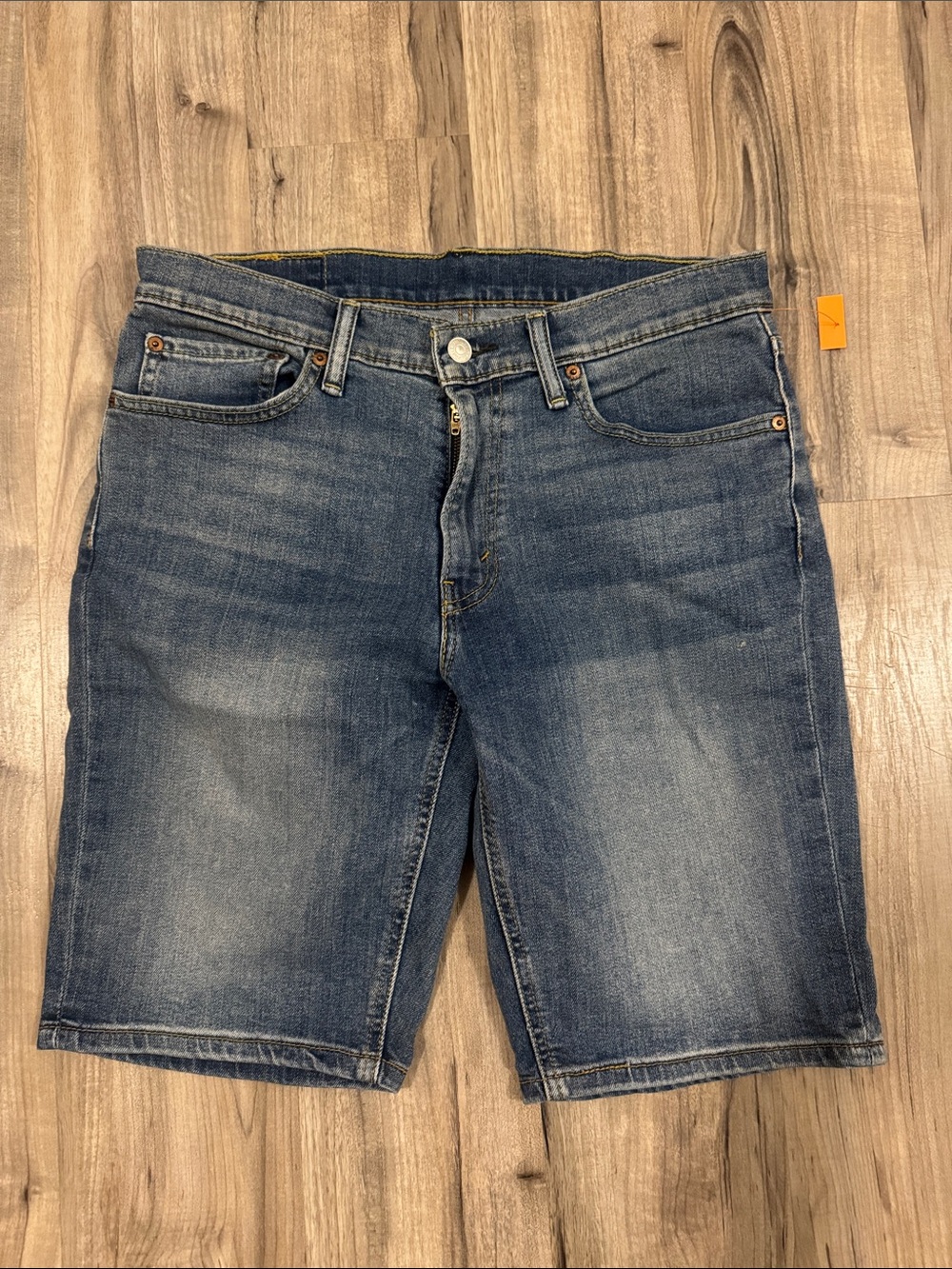 Levi's Men's Washed Blue Denim Jean Shorts